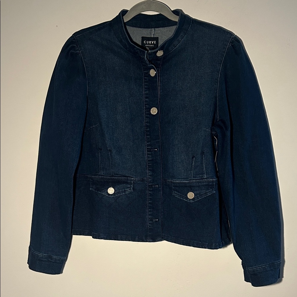 Curve Appeal,  Women's Size Large Classic Indigo Denim Jacket